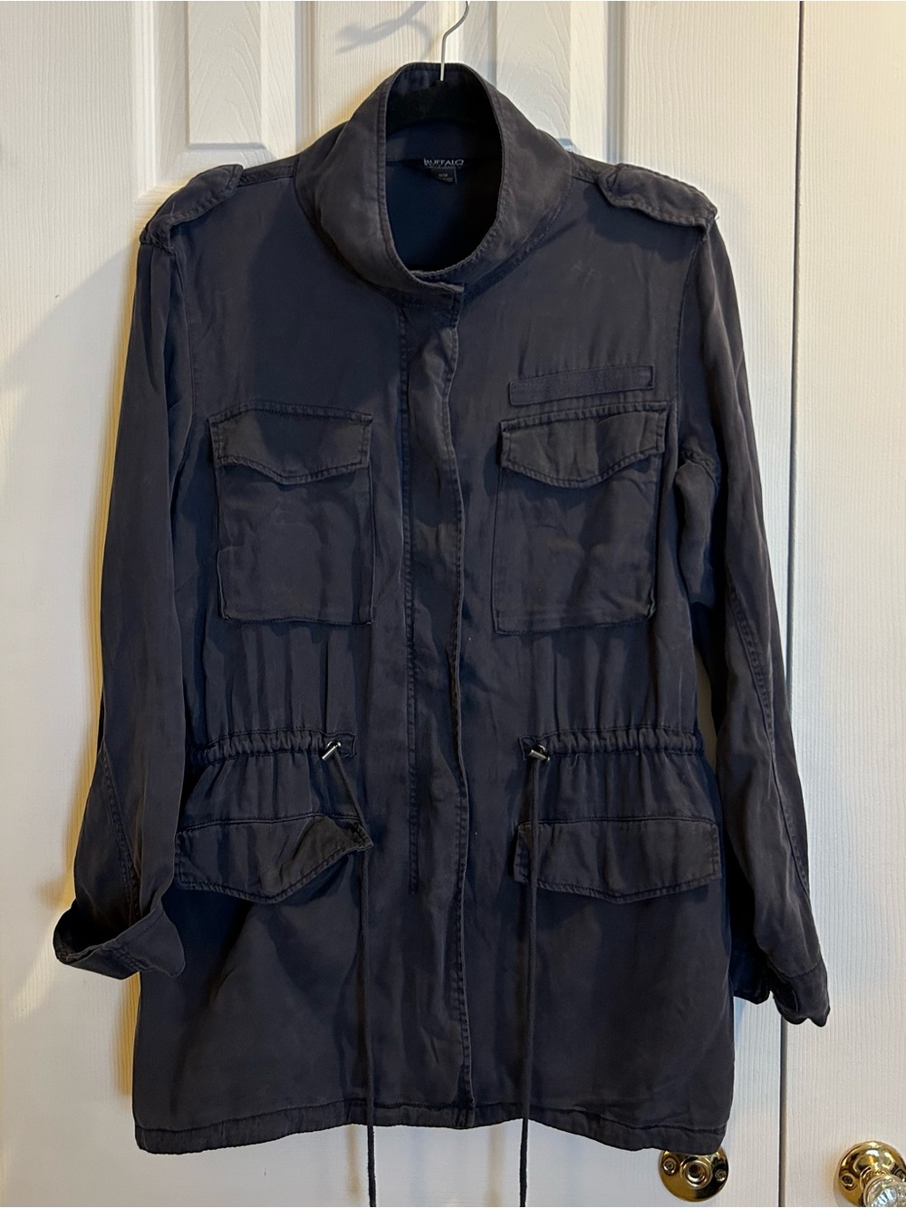 Buffalo David Bitton Navy Utility Jacket, 100% Lyocell - size Medium